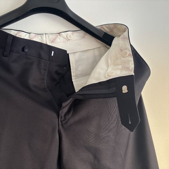 $1700 Samuelsohn Harry Rosen Dark Navy Wool Suit -42. Pants 36-37 - Picture 14 of 16